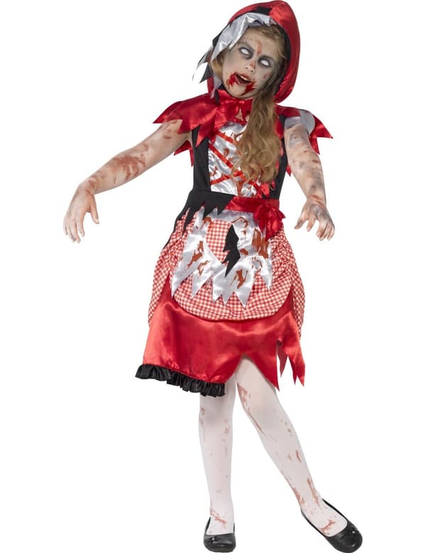Zombiekostyme for jente Rødhette