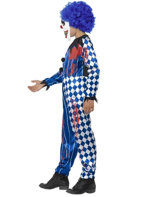 Barn Halloween Harlekin klovnekostyme