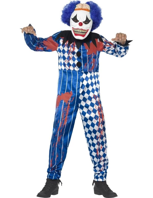 Barn Halloween Harlekin klovnekostyme 13 to 15 years
