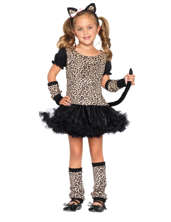 Leopardin naamiaisasu tytölle 10-12 years (134-140 cm)