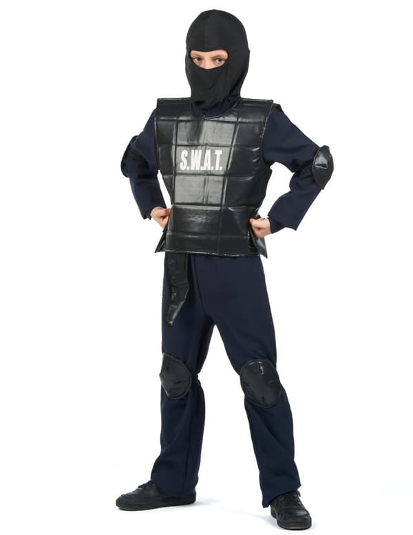 Barne SWAT offiser kostyme