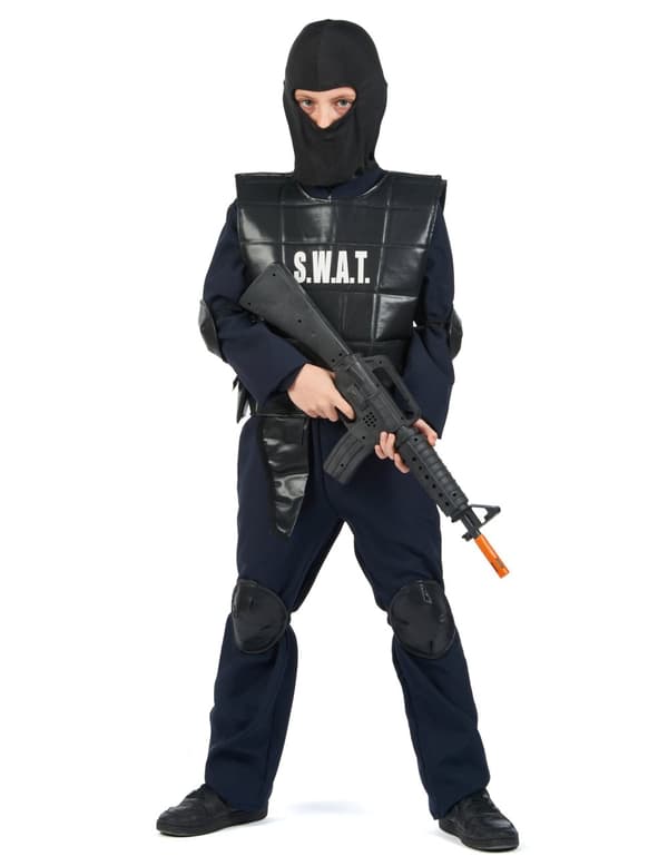 Barne SWAT offiser kostyme