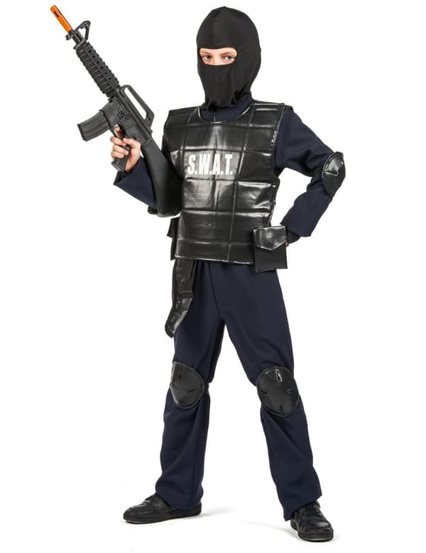 Barne SWAT offiser kostyme