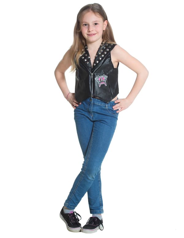 Girl's Daisy Vest - Chica Vampiro™. Size-5-7 years (122 cm)