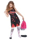 Miniatyrbilde 4 av 6: Halloween Girl Zombie Cheerleader kostyme