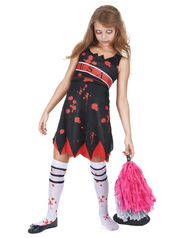 Halloween Girl Zombie Cheerleader kostyme