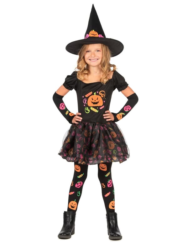 Godis och pumpor - Halloweenkostym för barn 5 to 7 years