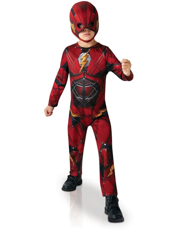 Flash™ dräkt från Justice League™ för barn till kalaset