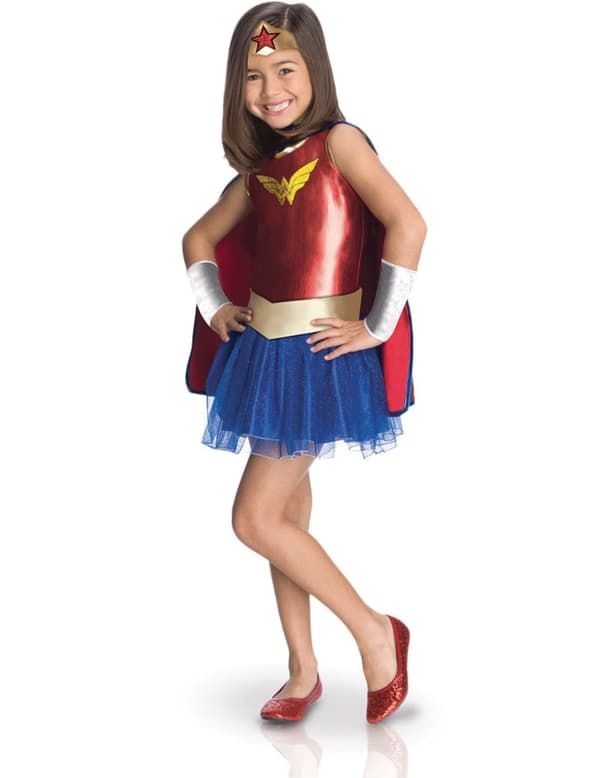 Klassisk Wonder Woman™ dräkt för barn