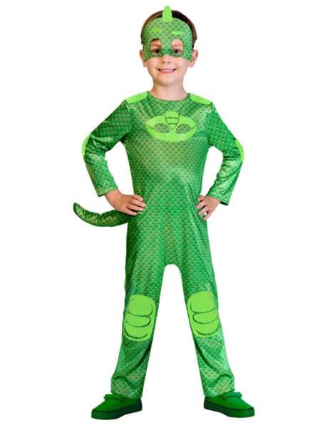 Pyjamasankarit™ Gekko -naamiaisasu lapselle