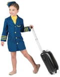 Miniatyrbild 2 av 6: Liten flygvärdinna - Maskeraddräkt för barn