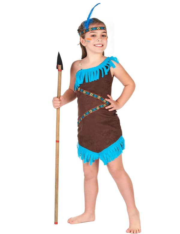 Kostume indianer piger i brun