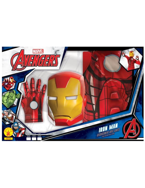 Klassisk Ironman™ kostume med handsker til drenge