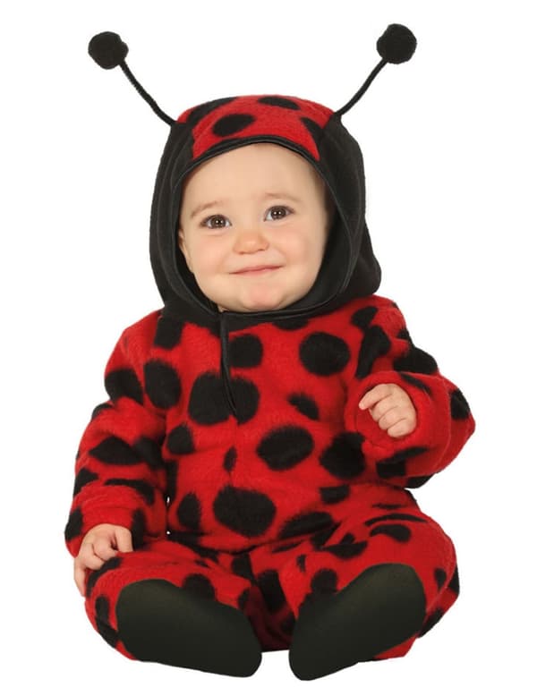 Baby marihøne jumpsuit kostyme med hette 12 - 18 months