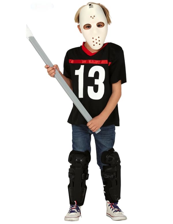 Assassin-kostyme med guttehockeymaske. Size-5 to 6 years (110-115 cm)