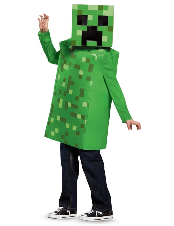 Minecraft classic Creeper™ barndräkt 7 - 8 years (124 - 136 cm)