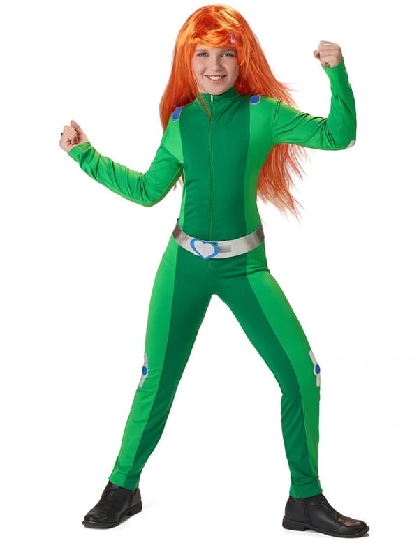Vihreän vakoojan naamiaisasu tytölle XXL 13-14 years (153-158 cm)
