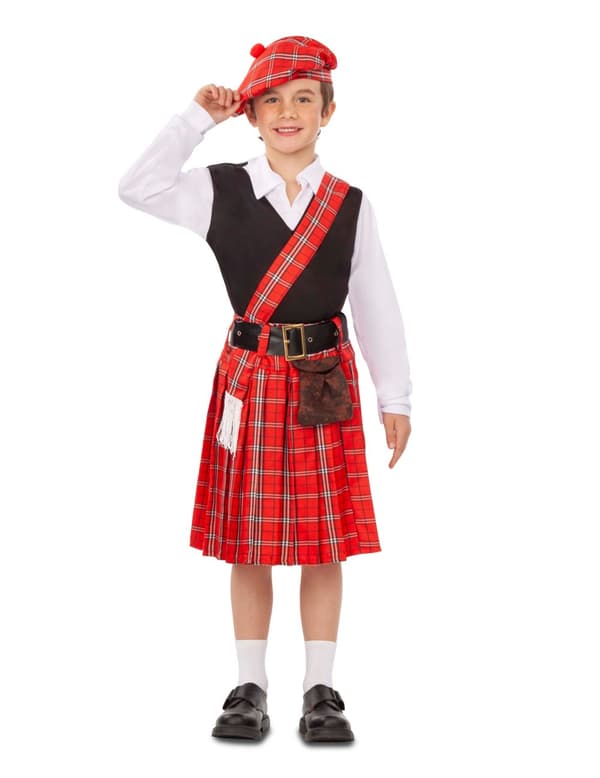 Pienen skotlantilaisen naamiaisasu pojalle 10 - 12 years (140 - 152 cm)