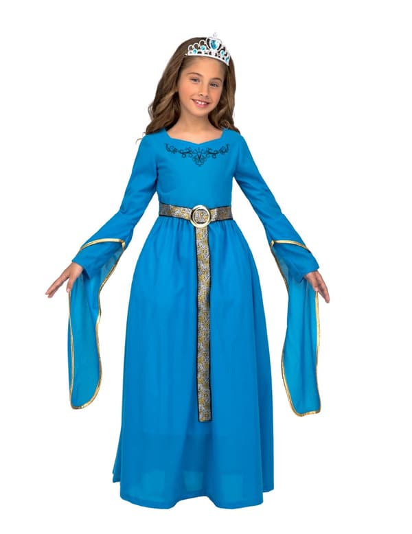 Medeltidsprinsessan Mona barndräkt 10 - 12 years (140 - 152 cm)