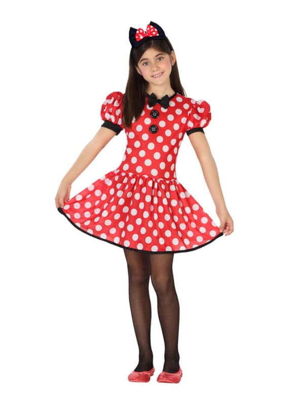 Girl's Miss Mouse Polka Dot Costume 5-6 years (115/130 cm)