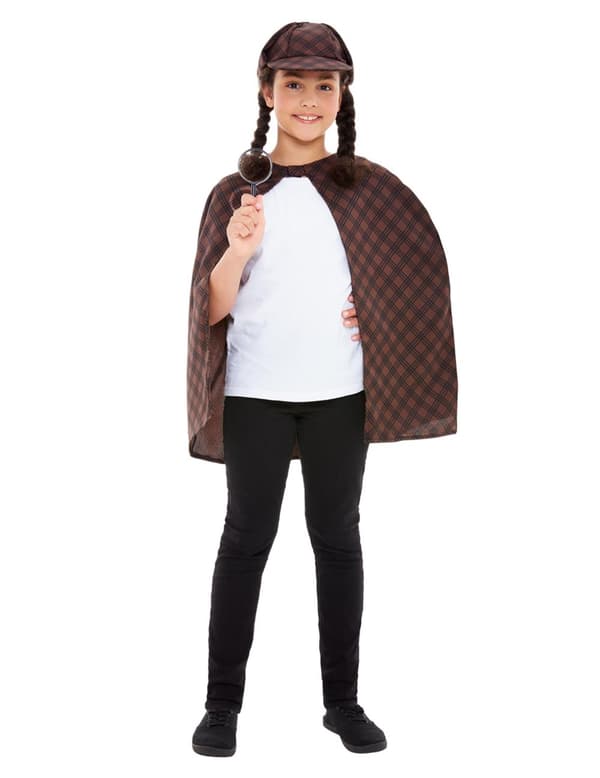 Brunt detektivsett for barn 4-6 years (115/128 cm)