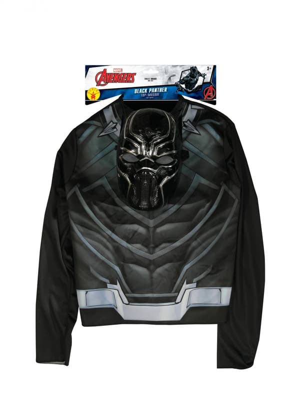 Black Panther™ tröja med mask barn. Size-One size