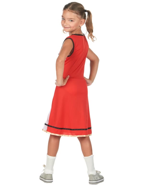 Girl's Red USA Cheerleader-kostyme