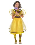 Miniatyrbillede 1 af 8: Piger tutu bi kostume med vinger