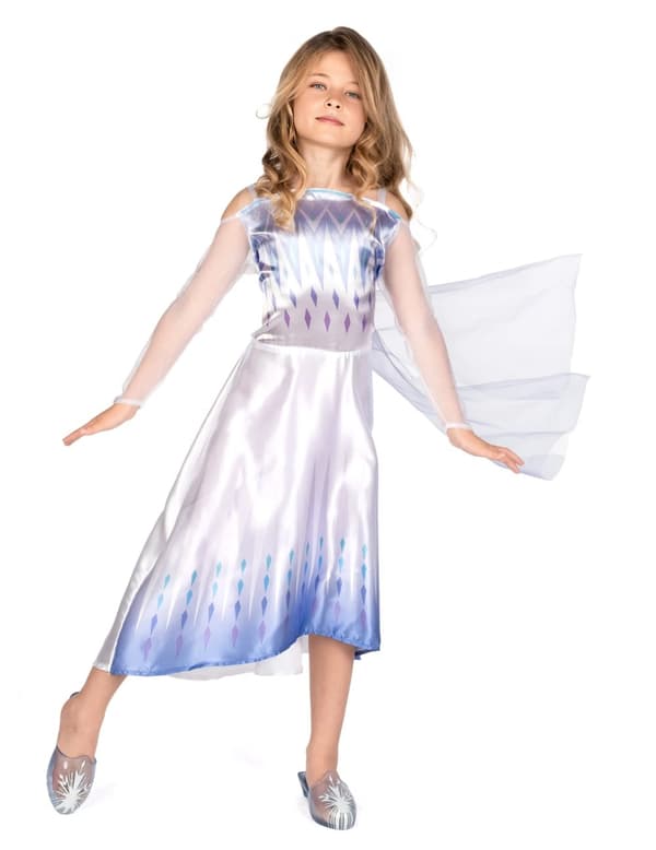Klassisk hvit Frozen™ Elsa™-kostyme for jenter