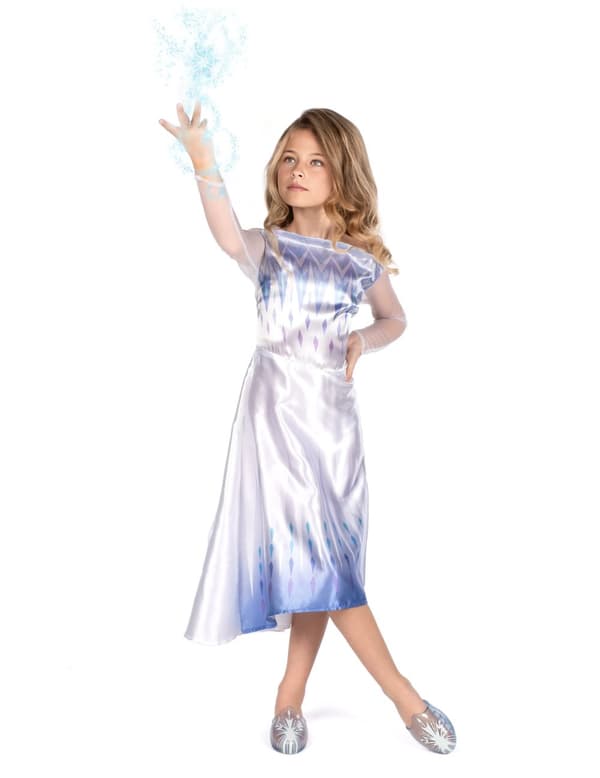Klassisk hvit Frozen™ Elsa™-kostyme for jenter