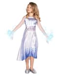 Miniatyrbilde 1 av 8: Klassisk hvit Frozen™ Elsa™-kostyme for jenter