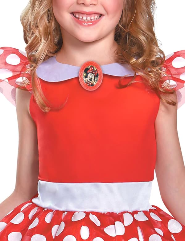 Klassisk rød Minnie Mouse™-kostyme for jenter