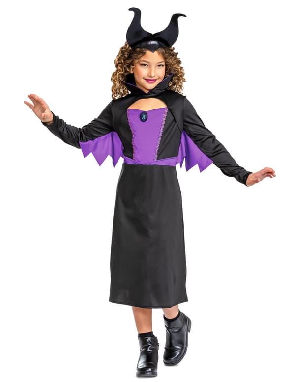 Klassinen Maleficent™-asu tytöille 5 - 6 years (109 - 126 cm))