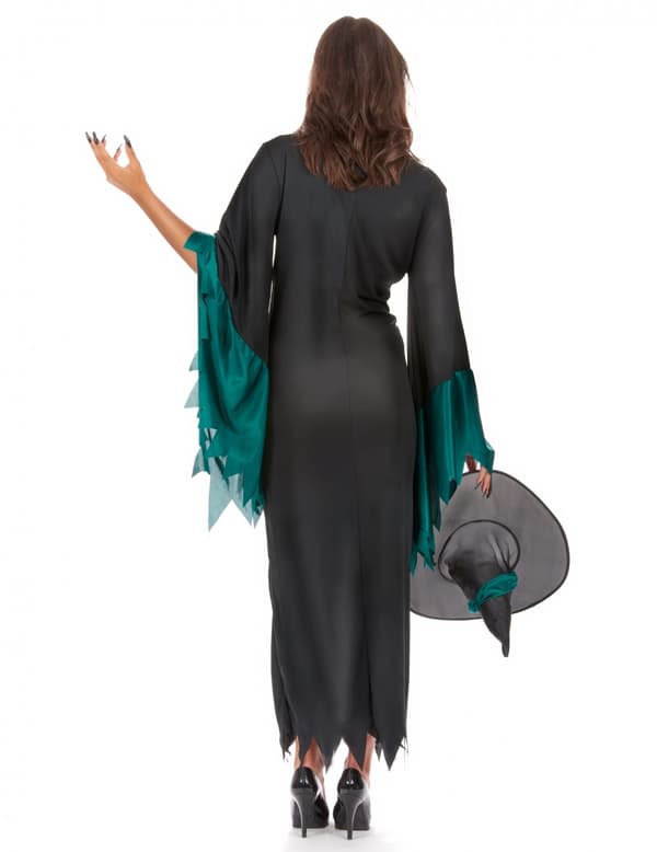 Turkosa Tea - Häxkostym till Halloween för vuxna. Size-One Size (40)