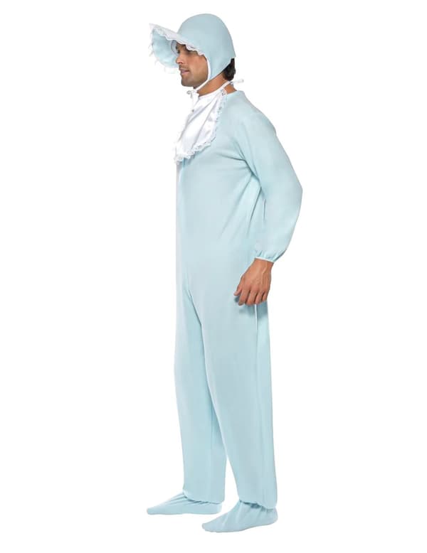 Lyseblå babykostume til mænd. Size-M