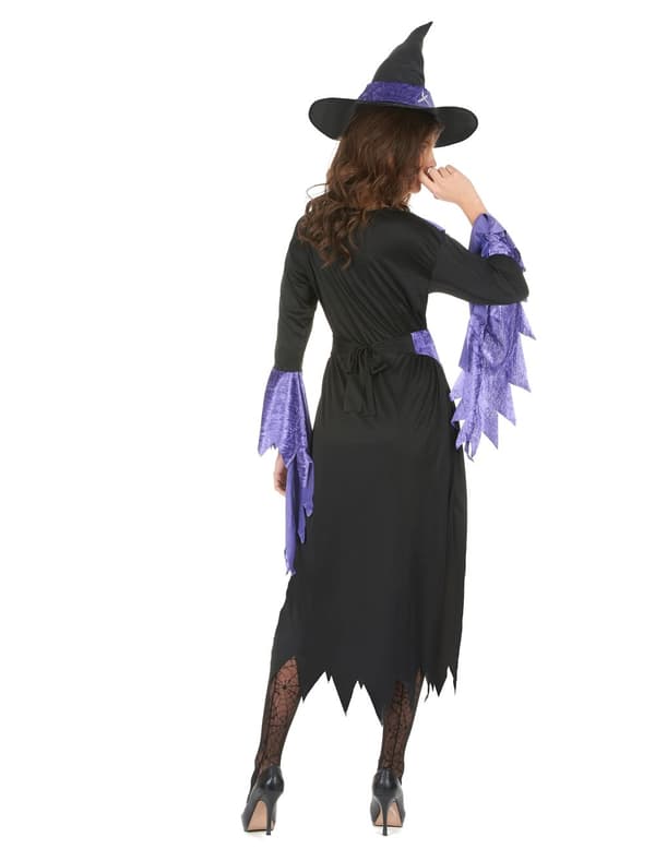 Halloween-heksekostyme med hatt. Size-One Size (40)