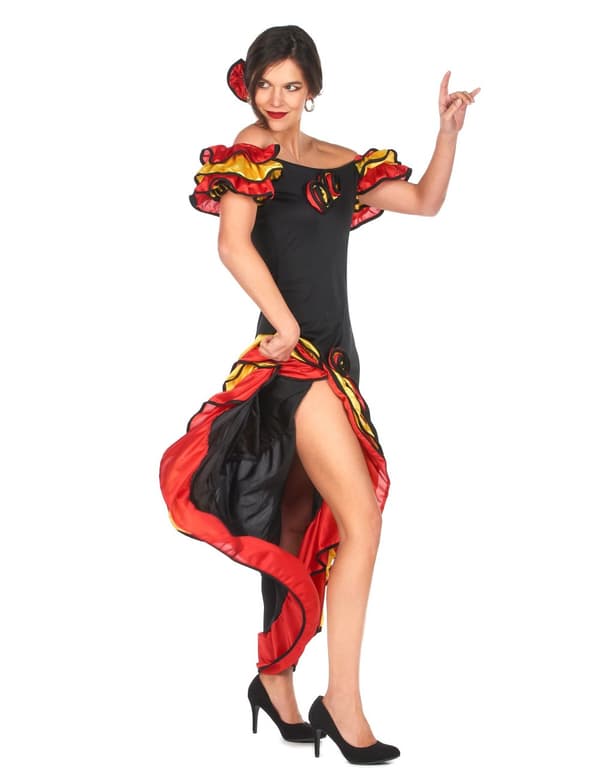 Kvinne i flamencodanserkostyme M / L