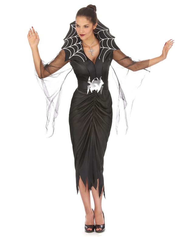 Halloween-edderkoppkostyme for kvinner. Size-One Size (40)