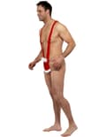 Miniatyrbilde 2 av 2: Humoristisk julemann i mankini. Size-M