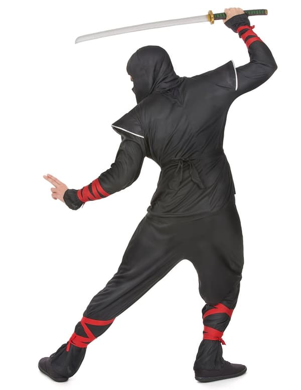 Hopeanvärinen lohikäärme-ninja-asu miehille. Size-One Size (42)