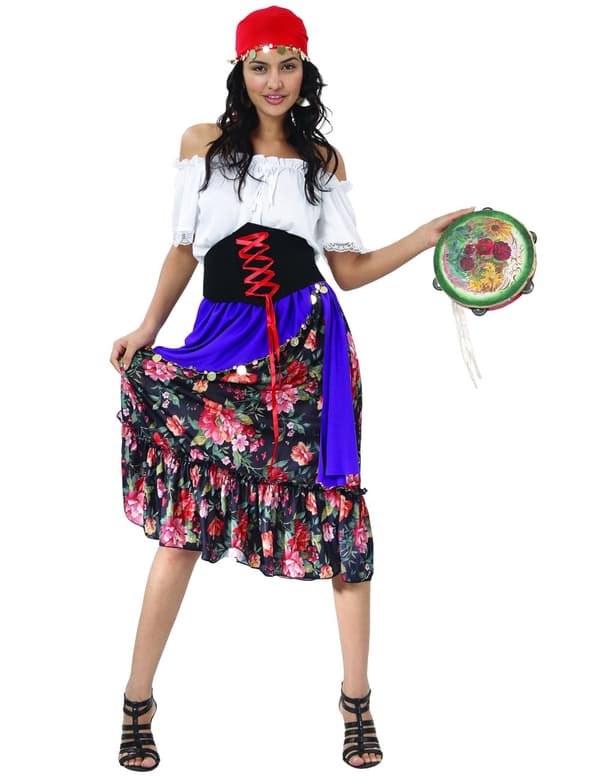 Blomstrende bohemsk kostyme for kvinner Small
