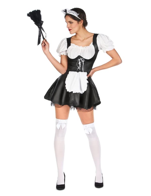 French maid maskeraddräkt för vuxna