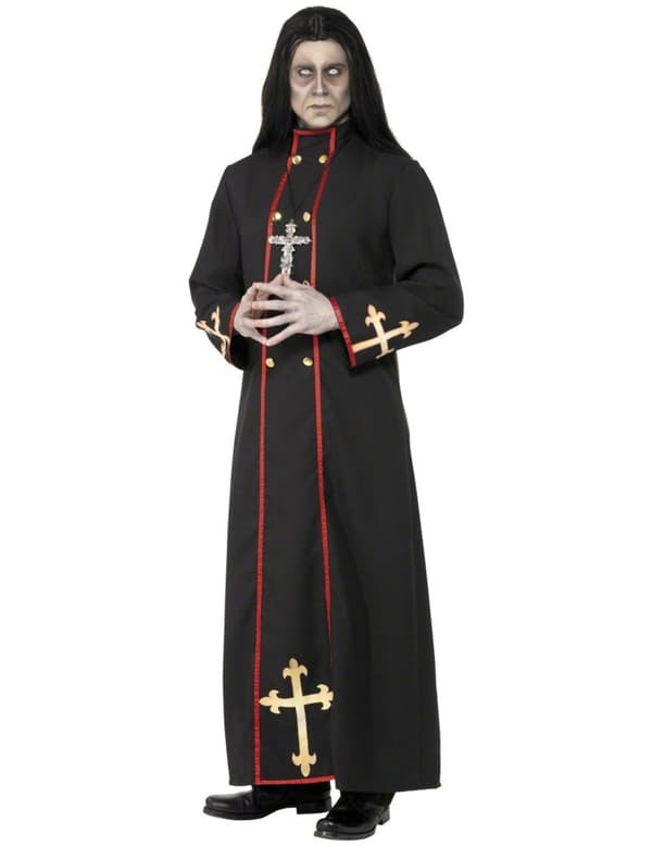 Halloween demonisk munkekostyme for menn. Size-M