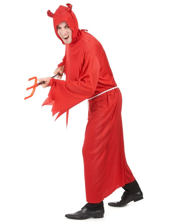 Onda röda - Djävulsdräkt för vuxna till Halloween. Size-One Size (42)