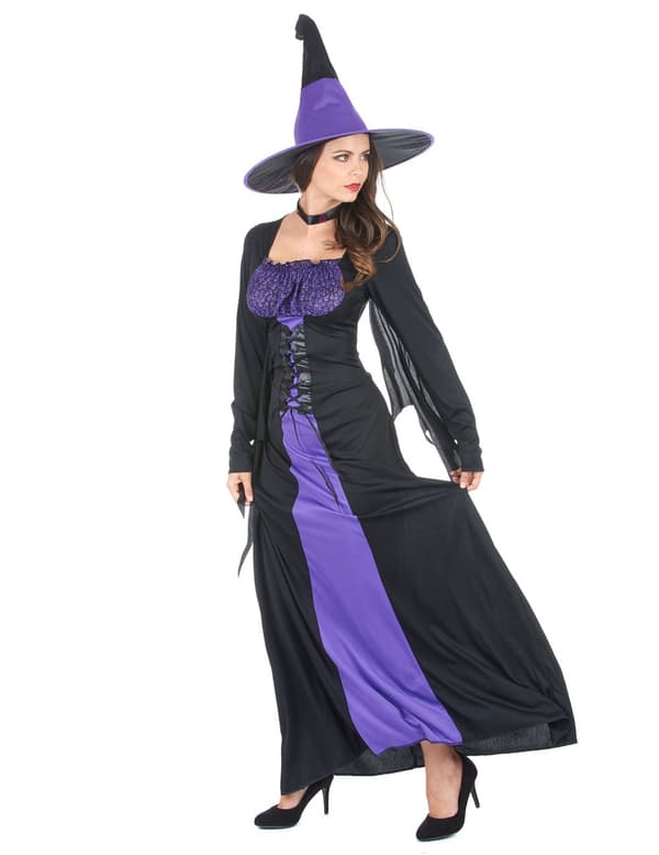 Heksekostyme til Halloween for kvinner. Size-One Size (40)