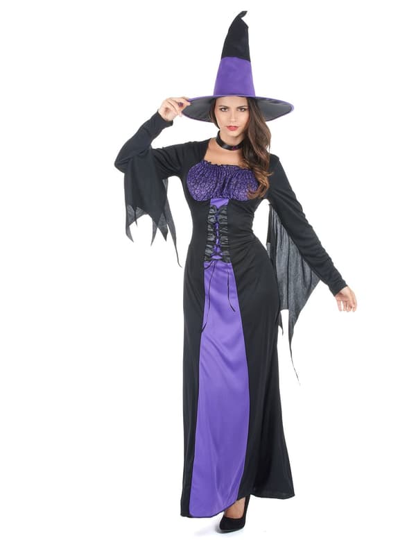 Heksekostyme til Halloween for kvinner. Size-One Size (40)