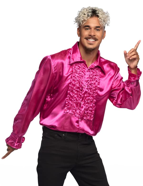 Discoskjorta rosa Man