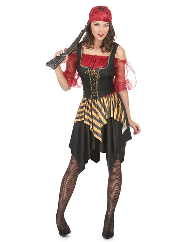 Mrs. Red - Piratkostume til kvinder