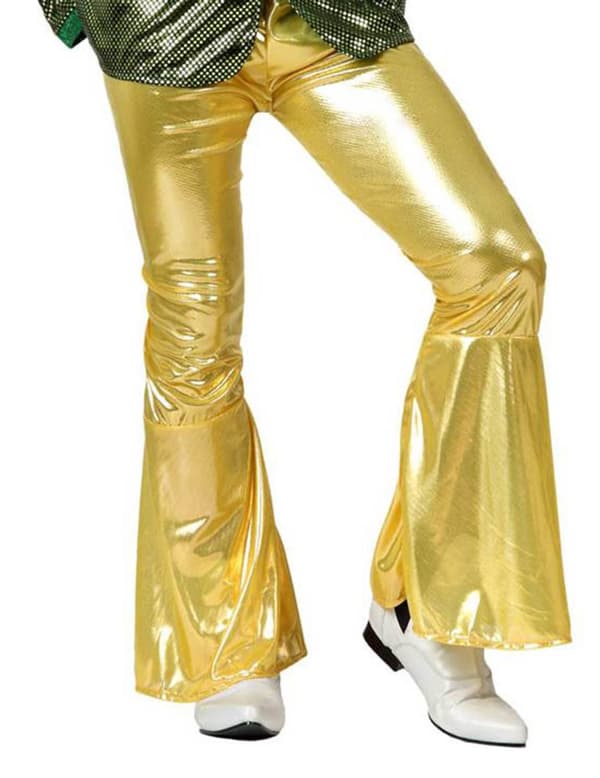 Disco-byxor i guld man XS / S