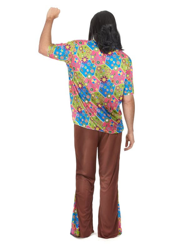 Utslagsbukser for menn i hippiekostyme. Size-One Size (42)
